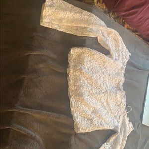 White lace top